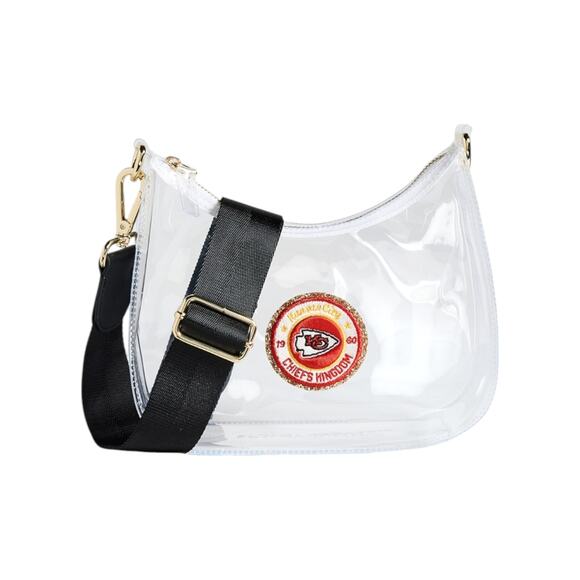 STONEY CLOVER LANE Kansas City Chiefs Clear Crossbody Bag - Picture 1 of 7
